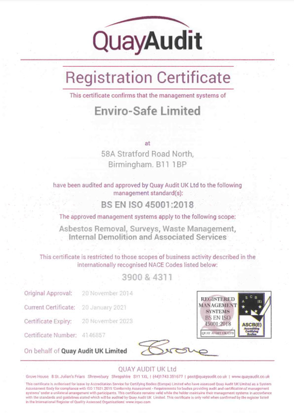 BS EN ISO 45001:2018